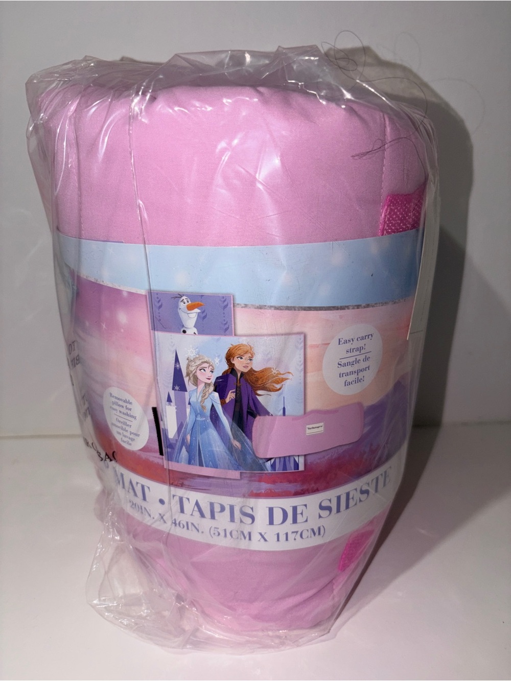 Disney Frozen 2 Kids Nap Mat Elsa Anna Olaf Removable Pillow NWT